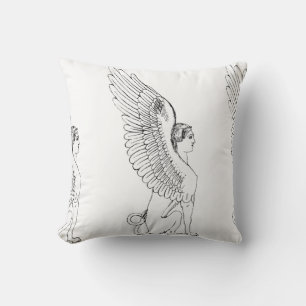 Vintage Sphinx illustration Cushion