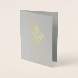 Vintage Sphinx illustration Foil Card