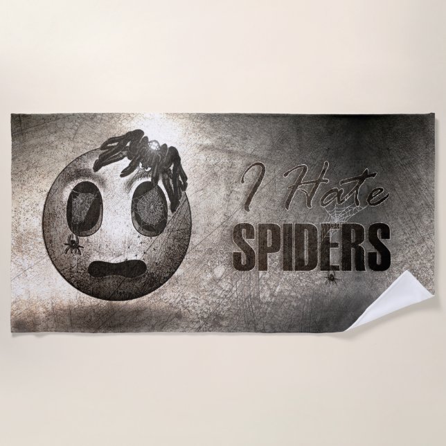 Vintage Spidermoji Beach Towel (Front)