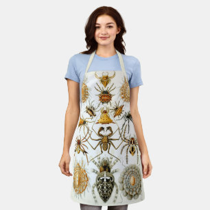Vintage Spiders or Arachnids by Ernst Haeckel Apron