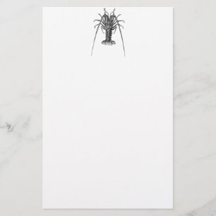 Vintage Spiny Lobster Personalised Template Stationery