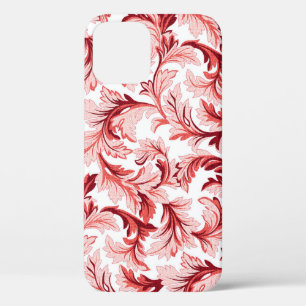 Vintage spiral baroque leaves, decorative. iPhone 12 case