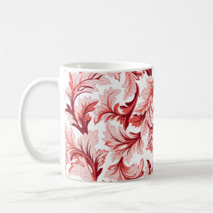 Vintage spiral baroque leaves, decorative. coffee mug