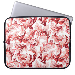 Vintage spiral baroque leaves, decorative. laptop sleeve