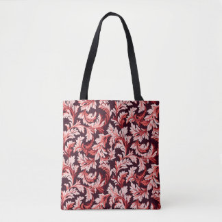 Vintage Spiral Baroque Leaves, Textured. Tote Bag