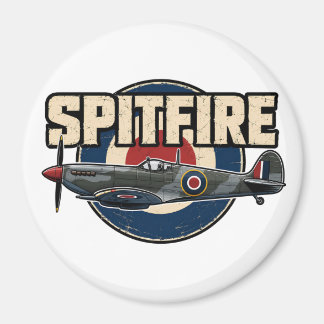 Vintage Spitfire WWII Fighter Plane Magnet
