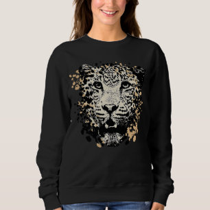 Vintage Splash Jaguar Animal Sweatshirt