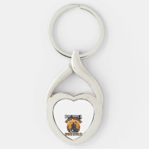 Vintage Spook-Tacular Halloween Haunted House Shir Key Ring