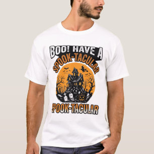 Vintage Spook-Tacular Halloween Haunted House Shir T-Shirt