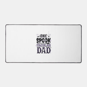 Vintage Spooktacular Dad Halloween Shirt Design_1 Desk Mat