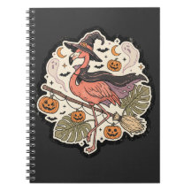 Vintage Spooky Flamingo Halloween Design