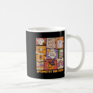 Vintage Spooky Optometry Boo Crew Ghost Halloween Coffee Mug