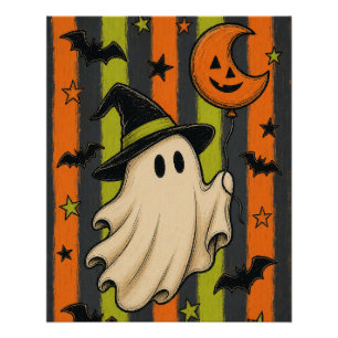 Vintage Spooky Season Design Poster