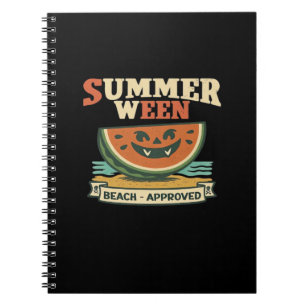 Vintage Spooky Summerween Watermelon - Spooky Summ Notebook