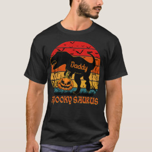 Vintage Spookysaurus Daddy Mum Rex Dinosaur hallow T-Shirt