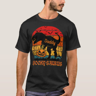 Vintage Spookysaurus Daddy Mum Rex Dinosaur hallow T-Shirt