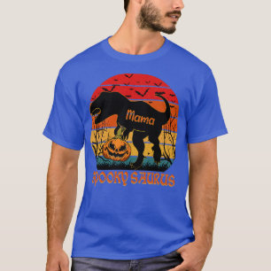 Vintage Spookysaurus Mama Mum Rex Dinosaur hallowe T-Shirt