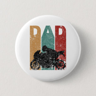Vintage Sport Bike Dad Fathers Day Gift Biker Moto 6 Cm Round Badge