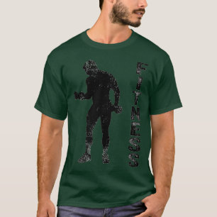 Vintage Sport Fitness Lovers Fitness Man Silhouett T-Shirt