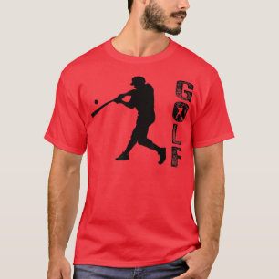 Vintage Sport Golf Lovers Golf Man Silhouette T-Shirt