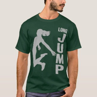 Vintage Sport Long Jump Lovers Long Jump Woman Sil T-Shirt