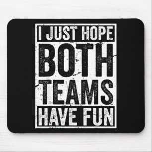 Vintage sport team crew game hope both teams have mouse pad