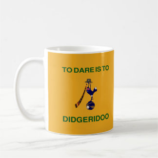 Vintage “Sporting Emblem” with Didgeridoo Motif Coffee Mug