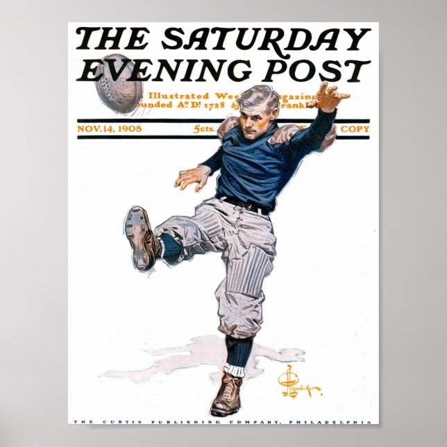 Vintage Sports American Football Poster (Front)