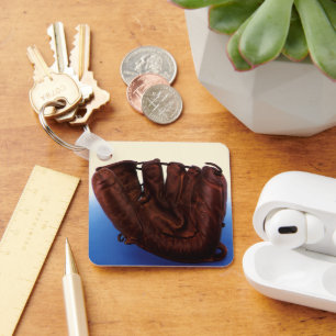 Vintage Sports, Antique Leather Baseball Glove Key Ring