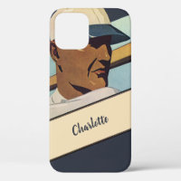 Vintage Sports Baseball Batter, Stylised Art