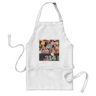 Vintage Sports Baseball Fans Watching a Game Standard Apron