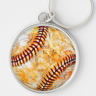 Vintage Sports Baseball Key Ring