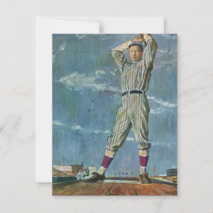 Vintage Sports Baseball, Pitcher in Baseball Game