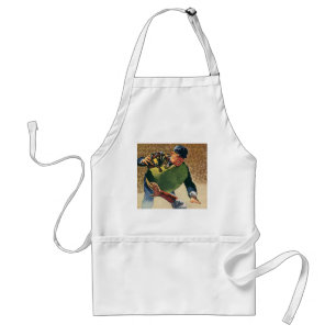 Vintage Sports Baseball Player, the Umpire Standard Apron