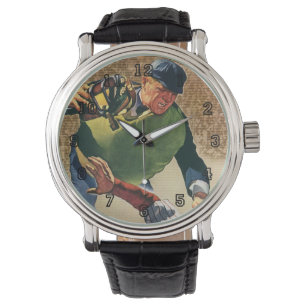 Vintage Sports Baseball Player, the Umpire Watch