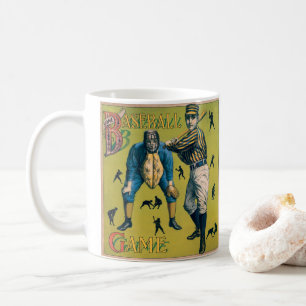 Vintage Sports Baseball Players at the Home Game Coffee Mug