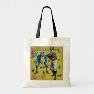 Vintage Sports Baseball Players at the Home Game Tote Bag