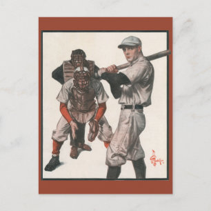 Vintage Sports Baseball Players Postcard