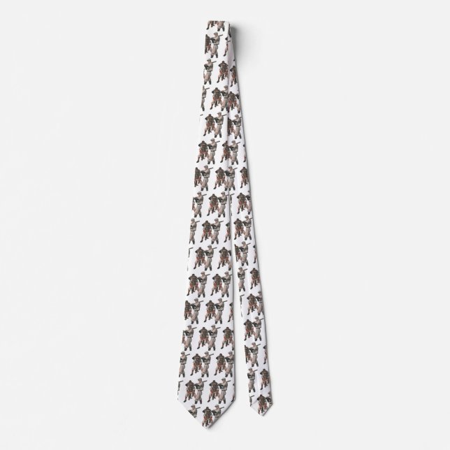 Vintage Sports Baseball Players Tie (Front)