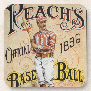 Vintage Sports Baseball, Reach's Guide Cover Art Coaster