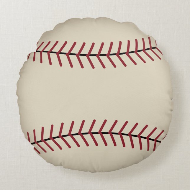 Vintage Sports Baseball Throw Pillow (Front)