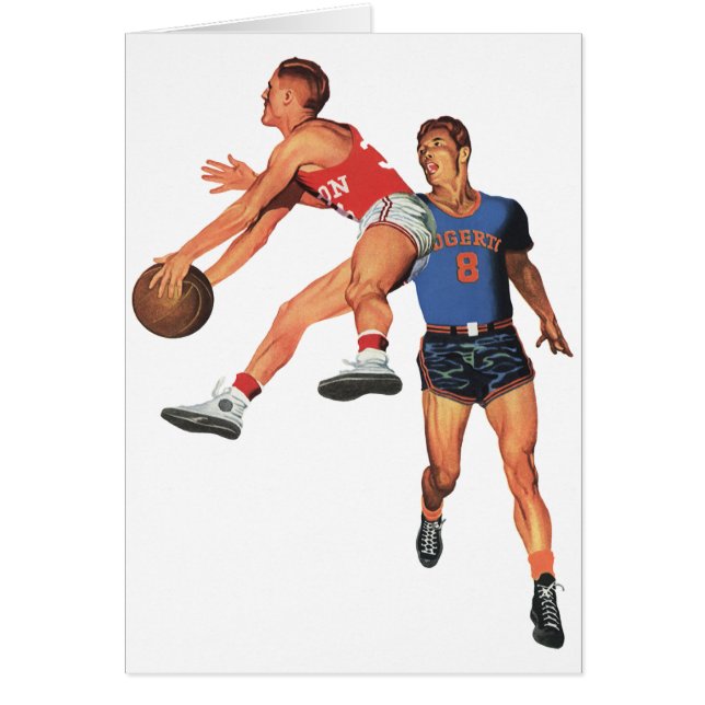 Vintage Sports, Basketball Players in a Game (Front)