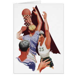 Vintage Sports, Basketball Players in a Game
