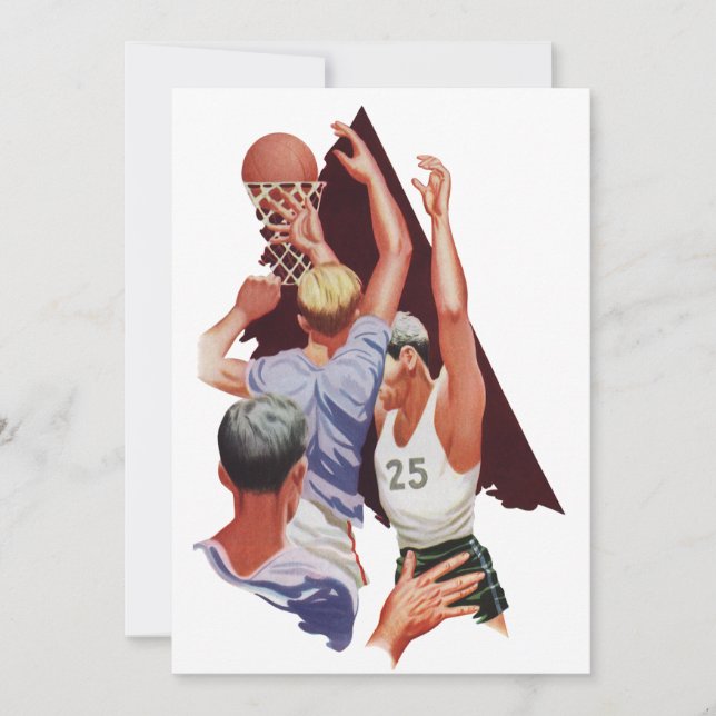 Vintage Sports, Basketball Players in a Game (Front)