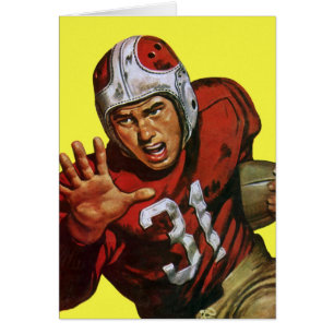 Vintage Sports Football Player Running Back No. 31