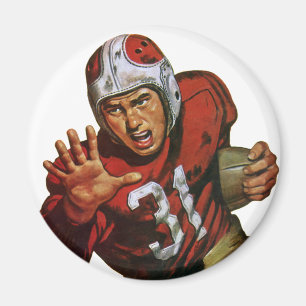 Vintage Sports Football Player Running Back No. 31 Magnet