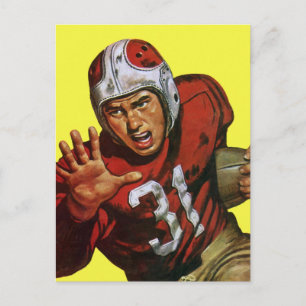 Vintage Sports Football Player Running Back No. 31 Postcard