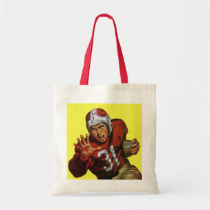 Vintage Sports Football Player Running Back No. 31 Tote Bag
