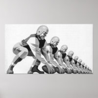 Vintage Sports Football Players, Quarterback