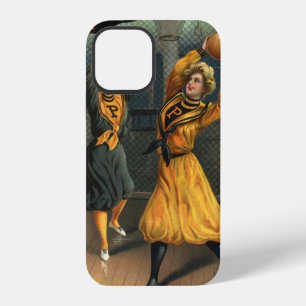 Vintage Sports, Women's Basketball Team at Game iPhone Case
